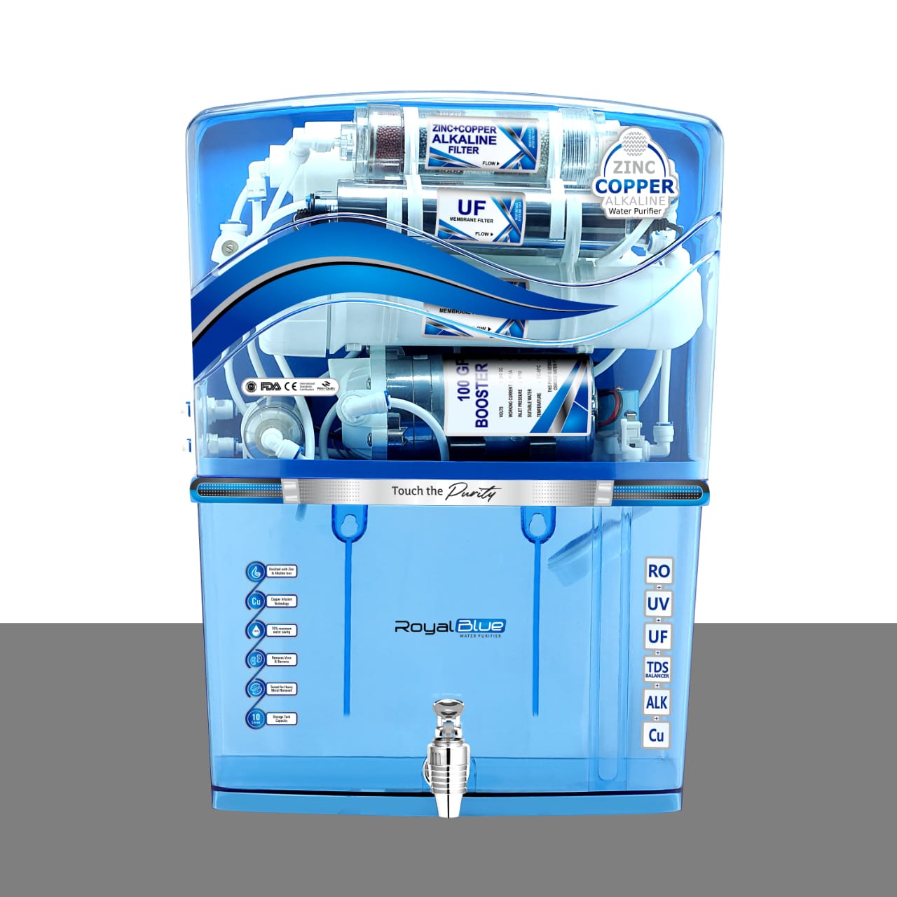 Royal Blue Transparent RO